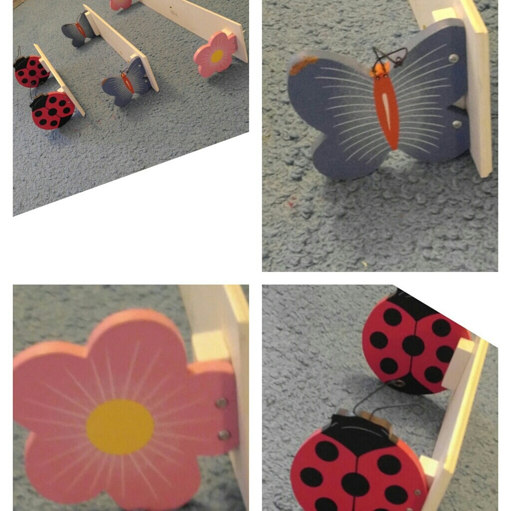 3 tiered shelves for girls room.